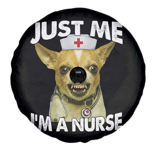 Angry Chihuahua Dog Meme Nurse Gift Spare Tire Cover Funny Just Me I Am A Nurse