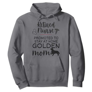 Funny Nurse Retirement Golden Mom Gift Hoodie Promoted To Stay At Home TS12 Charcoal Print Your Wear