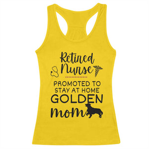 Funny Nurse Retirement Golden Mom Gift Racerback Tank Top Promoted To Stay At Home TS12 Daisy Print Your Wear