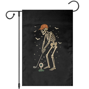 Halloween Skeleton Golfer Garden Flag Funny Golf Lover Gift TS12 Black Print Your Wear