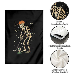 Halloween Skeleton Golfer Garden Flag Funny Golf Lover Gift TS12 Print Your Wear