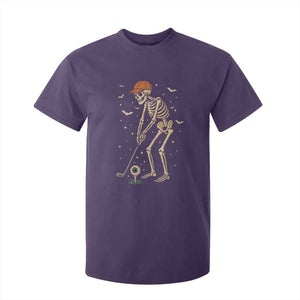 Halloween Skeleton Golfer T Shirt For Kid Funny Golf Lover Gift TS12 Purple Print Your Wear