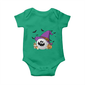 Halloween Golfer Gift Baby Onesie Creepy Golf Ball With Witch Hat TS12 Irish Green Print Your Wear