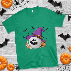 Halloween Golfer Gift T Shirt Creepy Golf Ball With Witch Hat TS12 Irish Green Print Your Wear