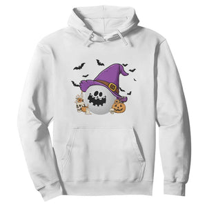 Halloween Golfer Gift Hoodie Creepy Golf Ball With Witch Hat TS12 White Print Your Wear