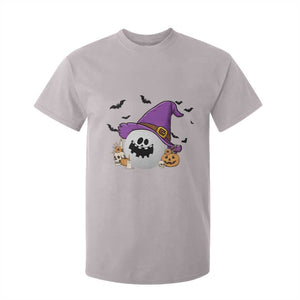 Halloween Golfer Gift T Shirt For Kid Creepy Golf Ball With Witch Hat TS12 Ice Gray Print Your Wear