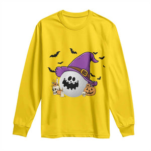 Halloween Golfer Gift Long Sleeve Shirt Creepy Golf Ball With Witch Hat TS12 Daisy Print Your Wear