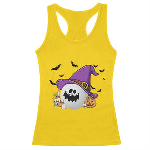 Halloween Golfer Gift Racerback Tank Top Creepy Golf Ball With Witch Hat TS12 Daisy Print Your Wear