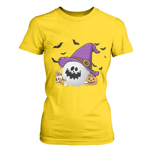 Halloween Golfer Gift T Shirt For Women Creepy Golf Ball With Witch Hat TS12 Daisy Print Your Wear