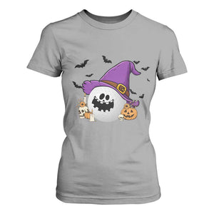 Halloween Golfer Gift T Shirt For Women Creepy Golf Ball With Witch Hat TS12 Sport Gray Print Your Wear