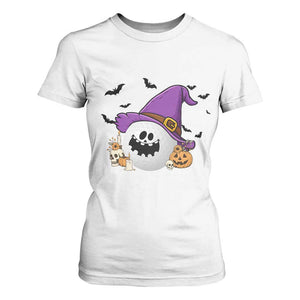 Halloween Golfer Gift T Shirt For Women Creepy Golf Ball With Witch Hat TS12 White Print Your Wear