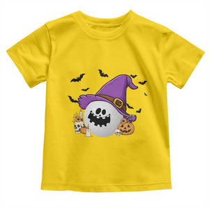 Halloween Golfer Gift Toddler T Shirt Creepy Golf Ball With Witch Hat TS12 Daisy Print Your Wear