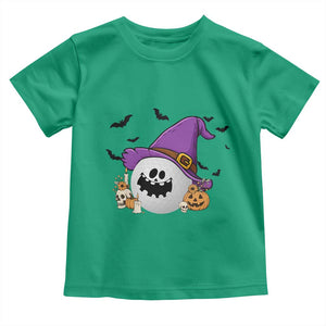 Halloween Golfer Gift Toddler T Shirt Creepy Golf Ball With Witch Hat TS12 Irish Green Print Your Wear