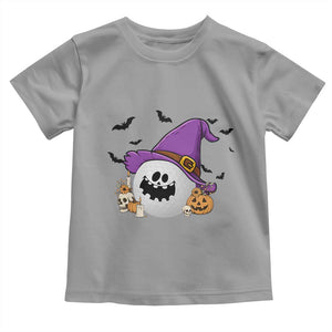 Halloween Golfer Gift Toddler T Shirt Creepy Golf Ball With Witch Hat TS12 Sport Gray Print Your Wear