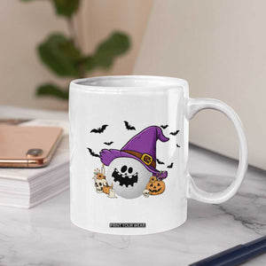 Halloween Golfer Gift Coffee Mug Creepy Golf Ball With Witch Hat TS12 Print Your Wear