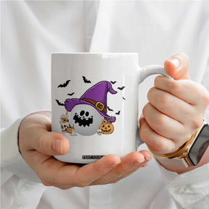 Halloween Golfer Gift Coffee Mug Creepy Golf Ball With Witch Hat TS12 Print Your Wear