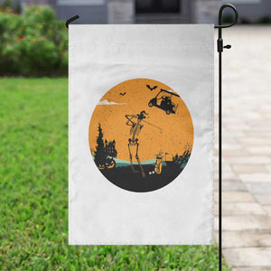 Funny Skeleton Golf Player Garden Flag Halloween Gift TS12 Print Your Wear