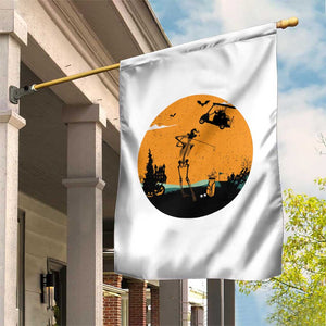 Funny Skeleton Golf Player Garden Flag Halloween Gift TS12 Print Your Wear