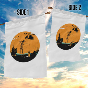 Funny Skeleton Golf Player Garden Flag Halloween Gift TS12 Print Your Wear