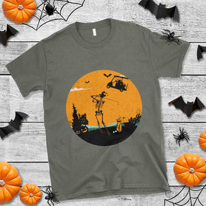 Funny Skeleton Golf Player T Shirt Halloween Gift TS12 Military Green Print Your Wear