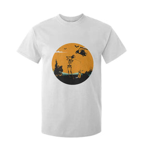 Funny Skeleton Golf Player T Shirt For Kid Halloween Gift TS12 White Print Your Wear