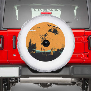 Funny Skeleton Golf Player Spare Tire Cover Halloween Gift TS12 White Print Your Wear