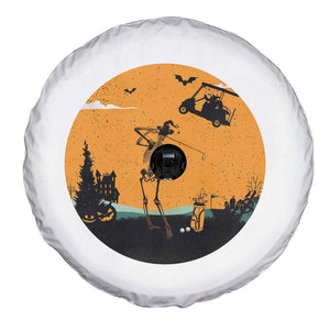 Funny Skeleton Golf Player Spare Tire Cover Halloween Gift TS12 Print Your Wear