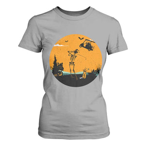 Funny Skeleton Golf Player T Shirt For Women Halloween Gift TS12 Sport Gray Print Your Wear