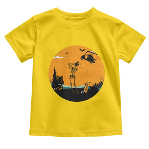 Funny Skeleton Golf Player Toddler T Shirt Halloween Gift TS12 Daisy Print Your Wear