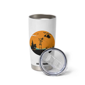 Funny Skeleton Golf Player Tumbler Cup Halloween Gift TS12 Print Your Wear