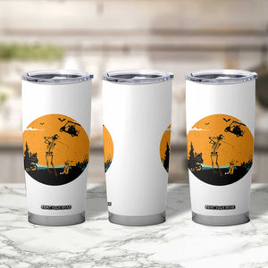 Funny Skeleton Golf Player Tumbler Cup Halloween Gift TS12 Print Your Wear