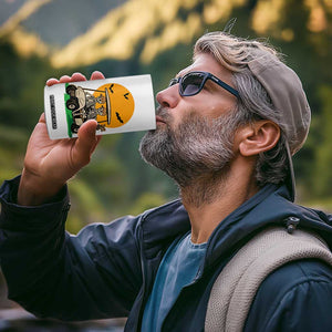 Funny Halloween Gift 4 in 1 Can Cooler Tumbler Skeleton Driving Golf Cart TS12 Print Your Wear