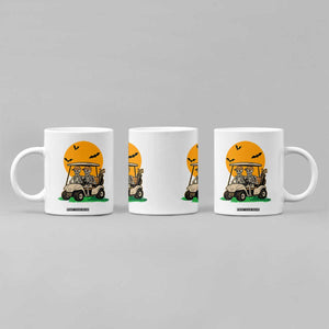 Funny Halloween Gift Coffee Mug Skeleton Driving Golf Cart TS12 Print Your Wear