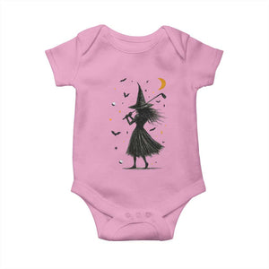Halloween Sports Gift Baby Onesie Creepy Witch With Golf Club TS12 Light Pink Print Your Wear