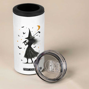 Halloween Sports Gift 4 in 1 Can Cooler Tumbler Creepy Witch With Golf Club TS12 Print Your Wear
