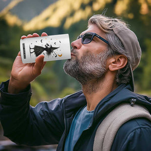 Halloween Sports Gift 4 in 1 Can Cooler Tumbler Creepy Witch With Golf Club TS12 Print Your Wear