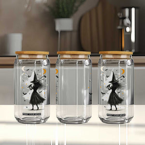 Halloween Sports Gift Glass Can Creepy Witch With Golf Club TS12 Print Your Wear