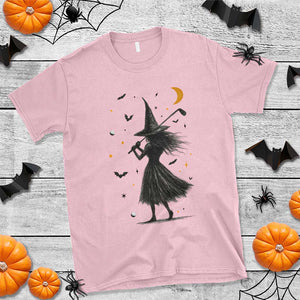 Halloween Sports Gift T Shirt Creepy Witch With Golf Club TS12 Light Pink Print Your Wear