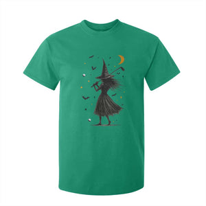 Halloween Sports Gift T Shirt For Kid Creepy Witch With Golf Club TS12 Irish Green Print Your Wear