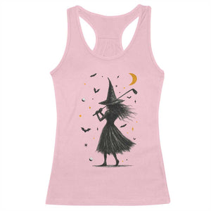 Halloween Sports Gift Racerback Tank Top Creepy Witch With Golf Club TS12 Light Pink Print Your Wear