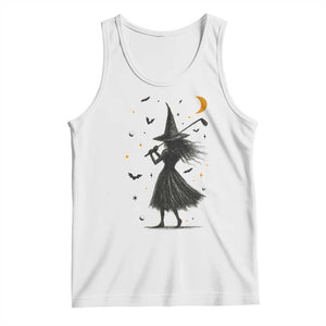 Halloween Sports Gift Tank Top Creepy Witch With Golf Club TS12 White Print Your Wear