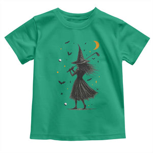 Halloween Sports Gift Toddler T Shirt Creepy Witch With Golf Club TS12 Irish Green Print Your Wear