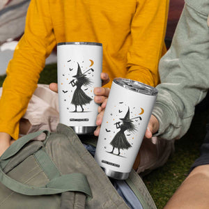 Halloween Sports Gift Tumbler Cup Creepy Witch With Golf Club TS12 Print Your Wear