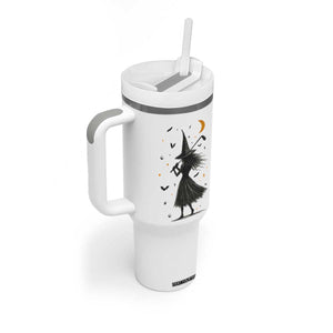 Halloween Sports Gift Tumbler With Handle Creepy Witch With Golf Club TS12 Print Your Wear