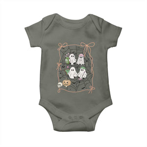 Funny Halloween Baby Onesie Ghost Golf Gift for Women TS12 Military Green Print Your Wear
