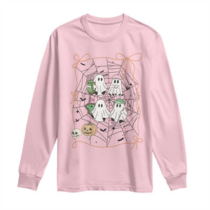 Funny Halloween Long Sleeve Shirt Ghost Golf Gift for Women TS12 Light Pink Print Your Wear