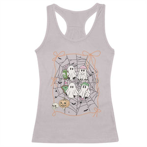 Funny Halloween Racerback Tank Top Ghost Golf Gift for Women TS12 Ice Gray Print Your Wear
