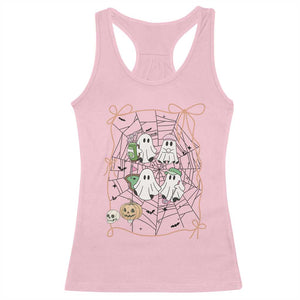 Funny Halloween Racerback Tank Top Ghost Golf Gift for Women TS12 Light Pink Print Your Wear