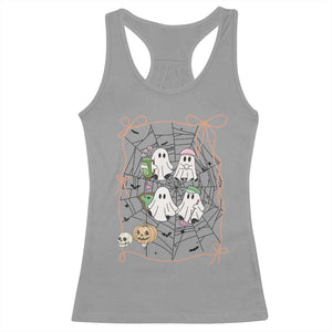 Funny Halloween Racerback Tank Top Ghost Golf Gift for Women TS12 Sport Gray Print Your Wear
