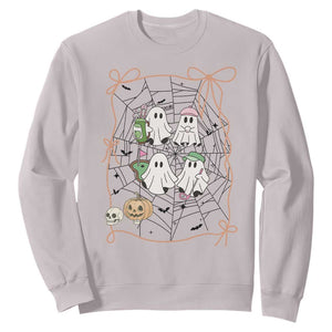 Funny Halloween Sweatshirt Ghost Golf Gift for Women TS12 Ice Gray Print Your Wear